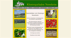 Desktop Screenshot of klostergut-neresheim.de