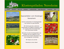 Tablet Screenshot of klostergut-neresheim.de